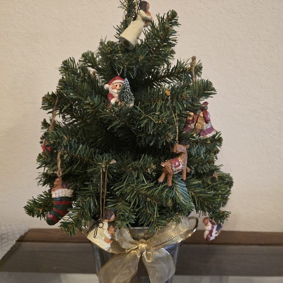 Like new table top fully decorated mini Christmas tree. - Picture 13 of 15